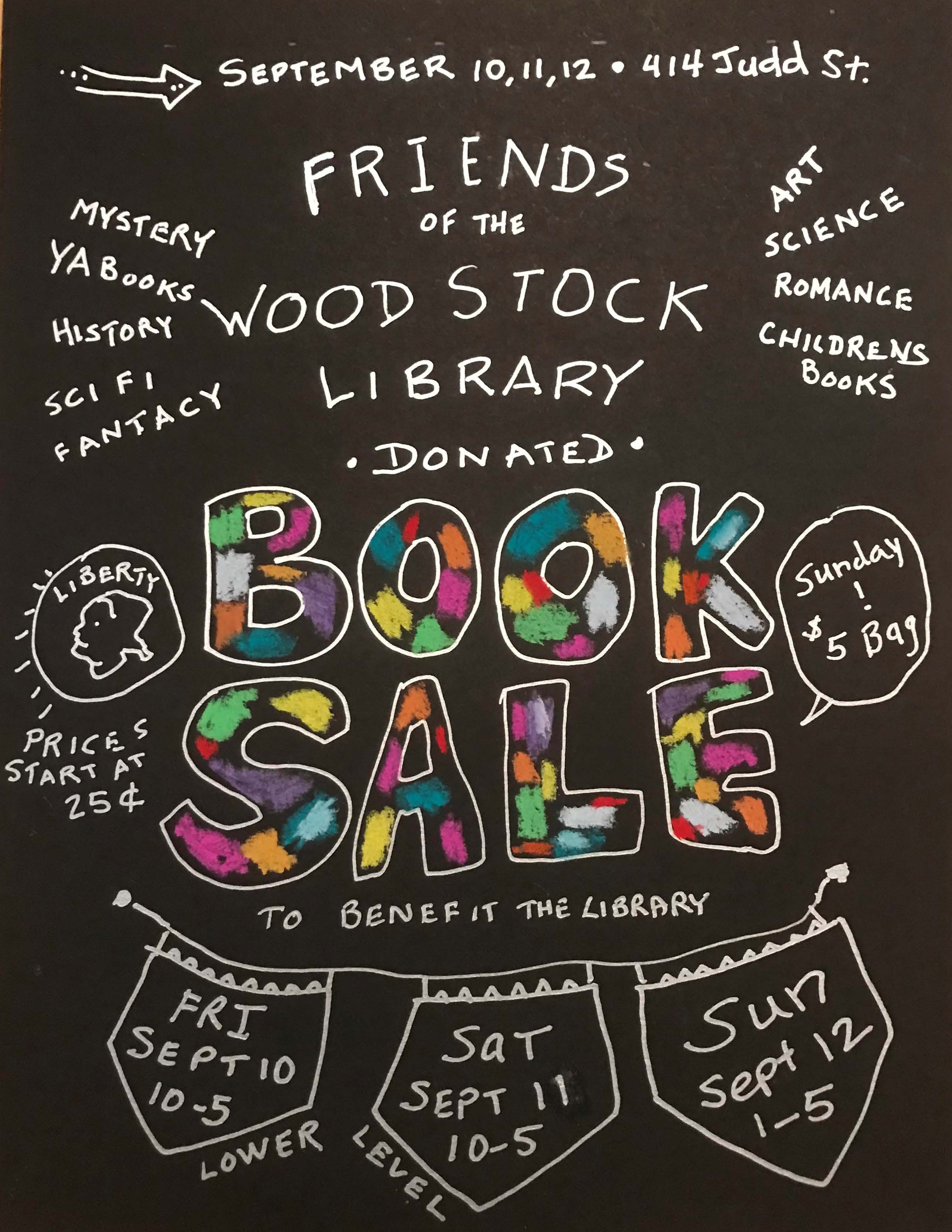Friends of WPL Book Sale September 10-12