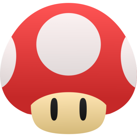 Mario Kart video game graphic called a red shell.