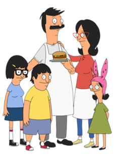 Cartoon characters from the cartoon show Bob's Burgers.